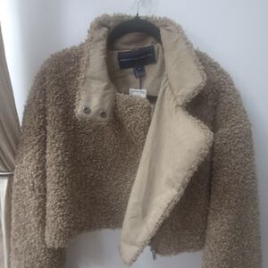 French Connection Brown Teddy Jacket
